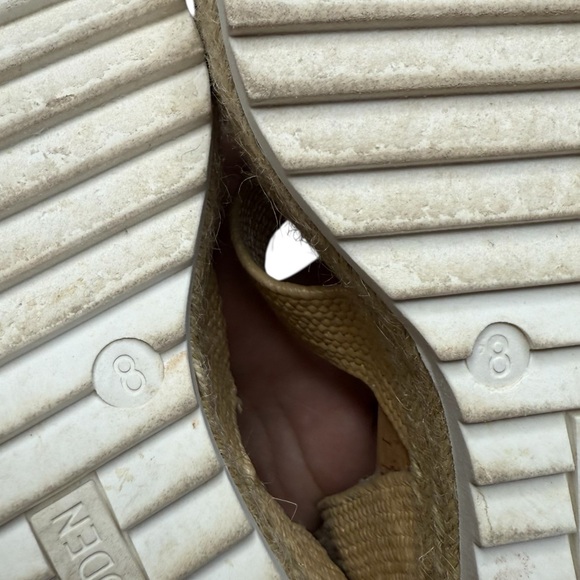 Steve Madden Women's Tan Raffia Wedge Sandals Size‎ 8 - Picture 12 of 14